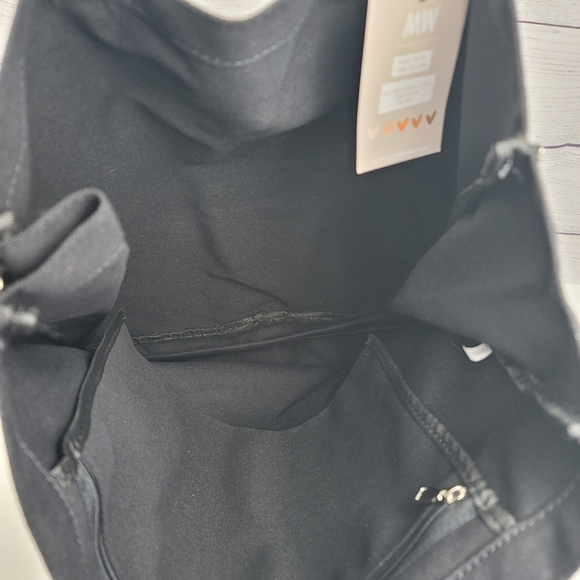 Most Wanted USA Pride Black Cotton Canvas Love is Love Tote Bag - Picture 9 of 16